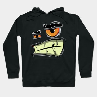 Angry Monster Face Funny Halloween Simple Costume Hoodie